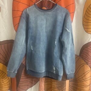 Art Class Distressed Denim sweatshirt
